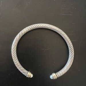David Yurman Silver and Gold Twisted Cable Bracelet
